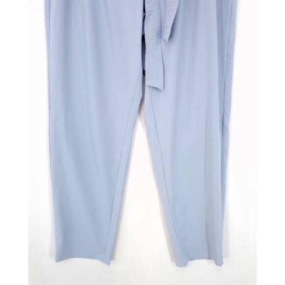 NWT Athleta Size 8 Skyline II Paperbag Waist Light Blue Pants Tie Waist - Picture 7 of 11